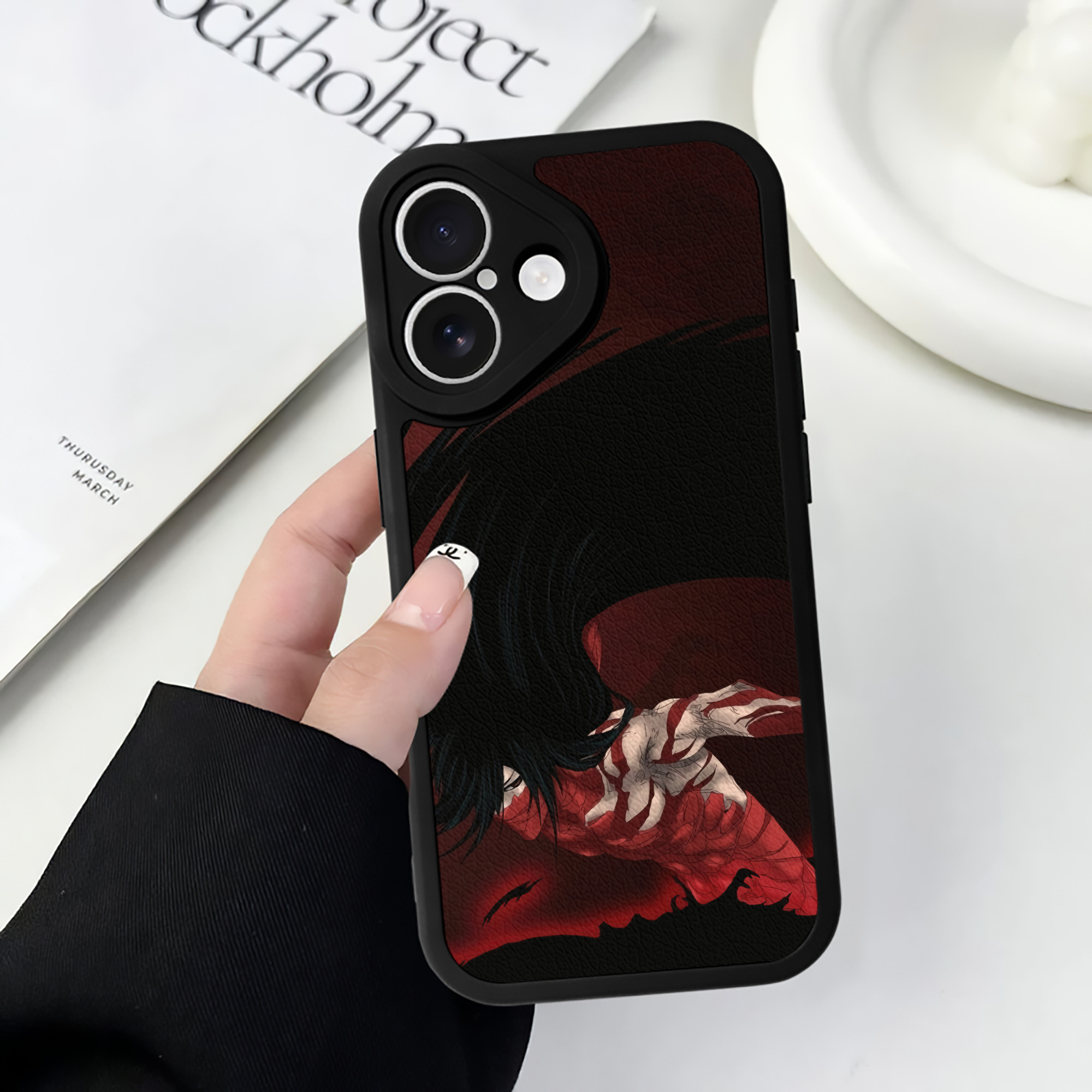 （画像用） ブリーチ BLEACH 【iPhone 16シリーズ対応】シリコンスマホケース（レザー調） 材質：シリコン